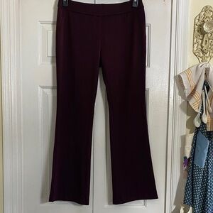 New York & Company Women's Dark Purple Flare Pants